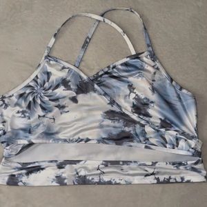 EUC Light Blue Floral Cami Top